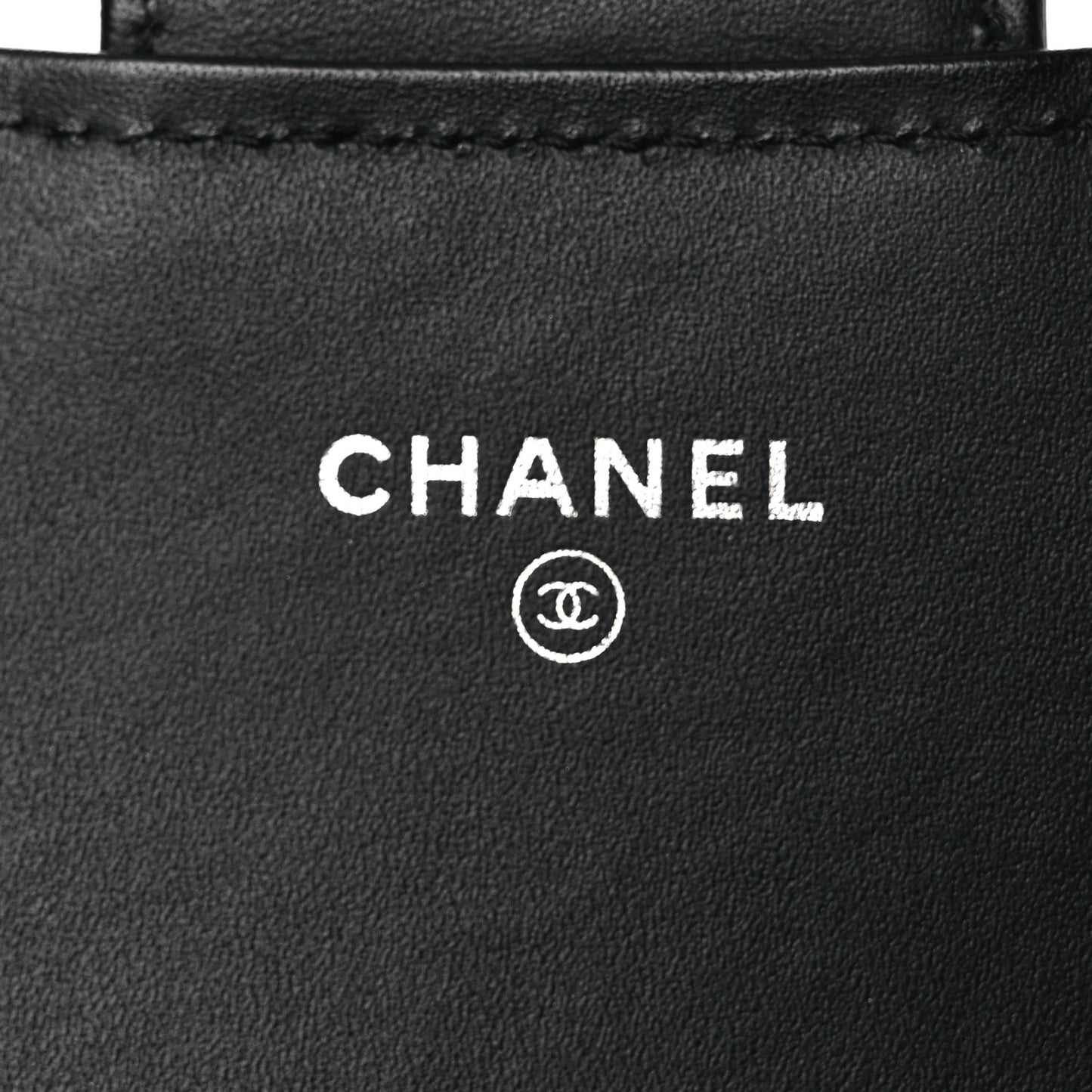 Patent Quilted Wallet On Removable Chain WOC Black