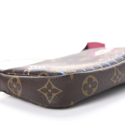 Louis Vuitton Monogram 2020 Christmas Animation Roller Coaster Mini Pochette Accessories Pivoine 8 of 10