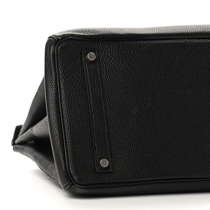 Hermes Taurillon Clemence Birkin 35 Black 13 of 14