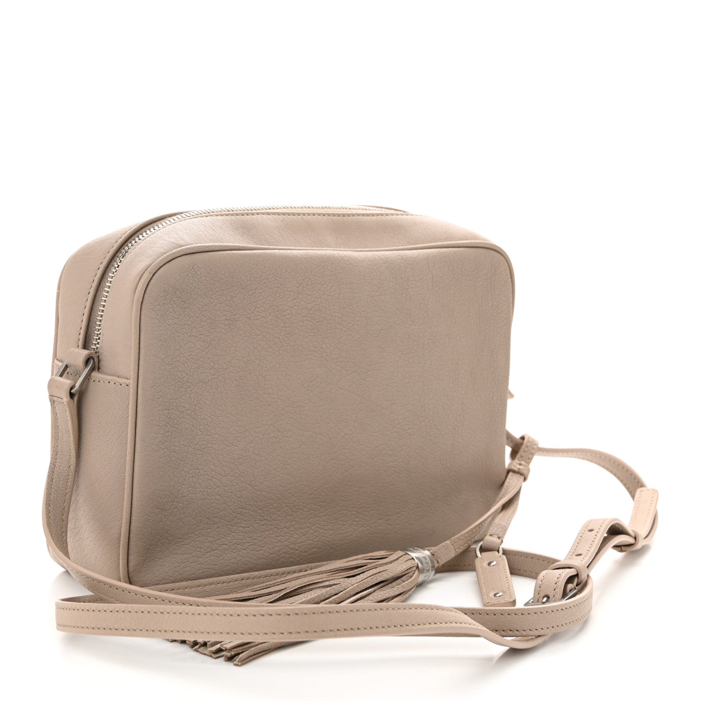 Lambskin Monogram Small Lou Camera Bag Dark Beige