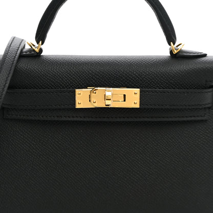 Hermes Epsom Mini Kelly Sellier 20 Black 7 of 10