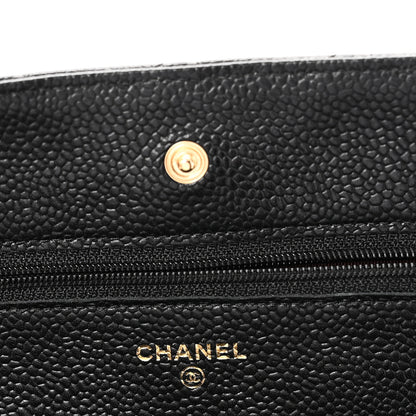 Chanel Caviar Quilted Wallet On Chain WOC Black 6 of 12