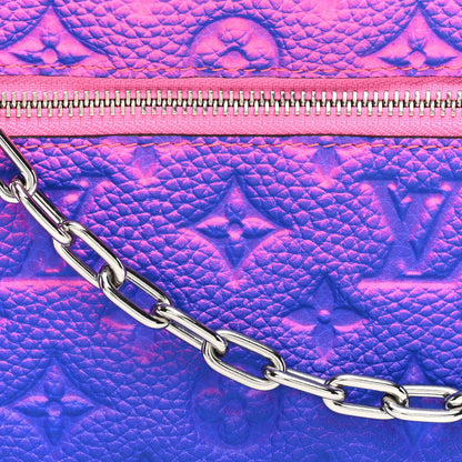 Louis Vuitton Taurillon Illusion Mini Soft Trunk Bleu Rose 7 of 10