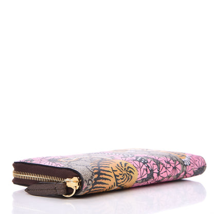 Gucci GG Supreme Monogram Bengal Zip Around Wallet Beige Pink 4 of 8