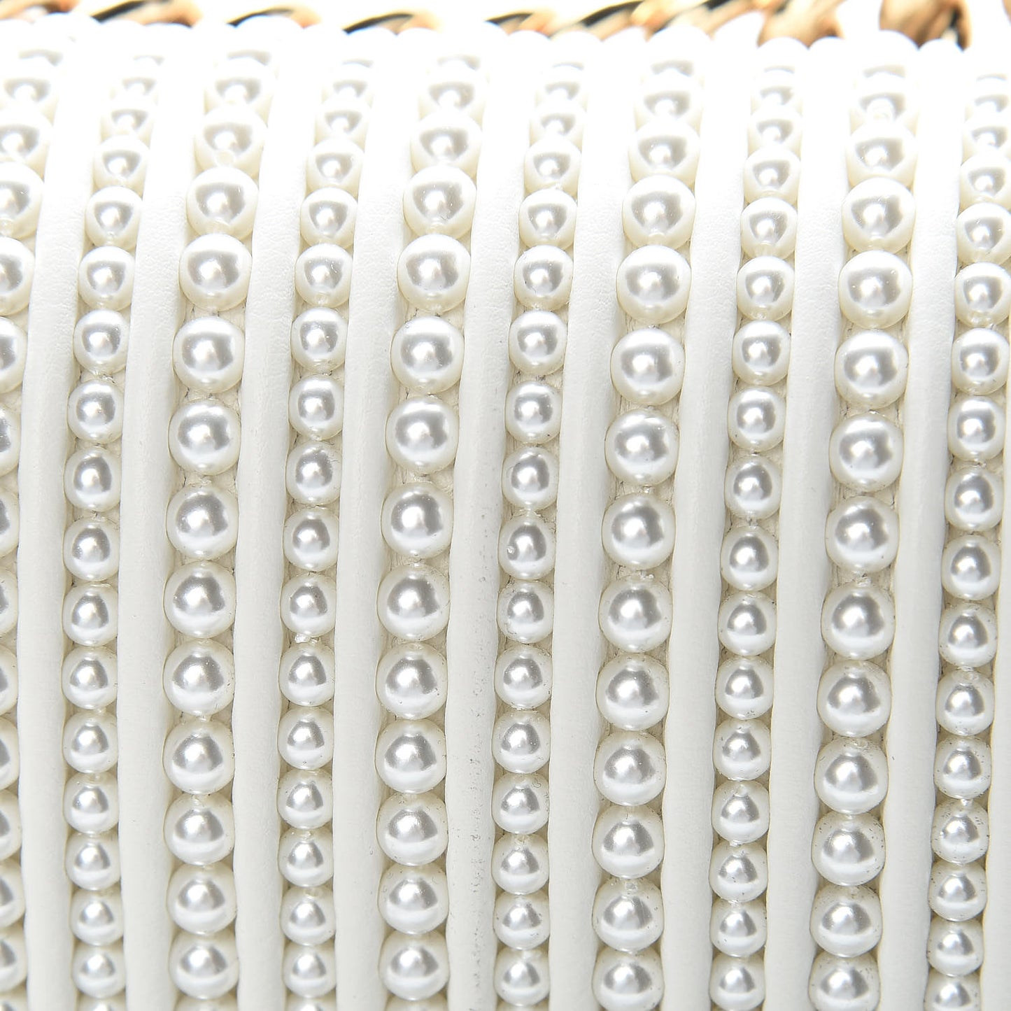 Calfskin Pearl Small Boy Flap White