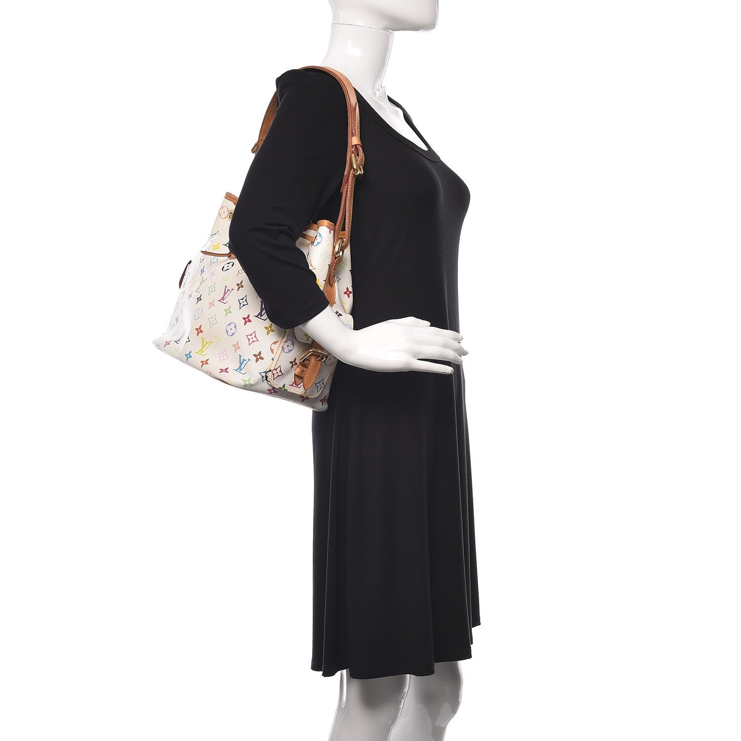 Louis Vuitton Monogram Multicolor Petit Noe White 2 of 12