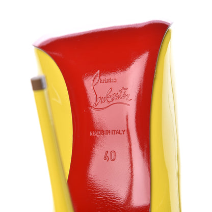 Christian Louboutin Patent Pigalle Follies 100 Pumps 40 Sun 6 of 9