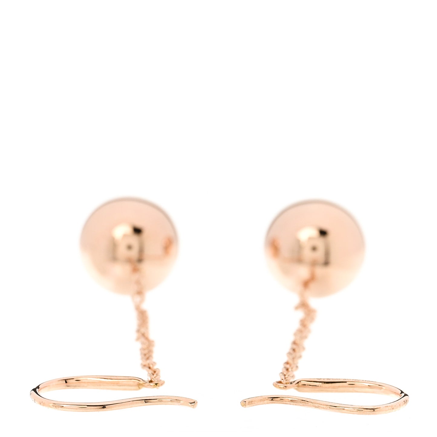 18K Rose Gold 10mm HardWear Ball Hook Drop Earrings