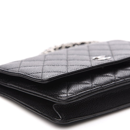 Chanel Caviar Quilted Wallet On Chain WOC Black 9 of 11