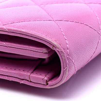 Chanel Lambskin Quilted Large Flap Wallet Violet 6 of 7