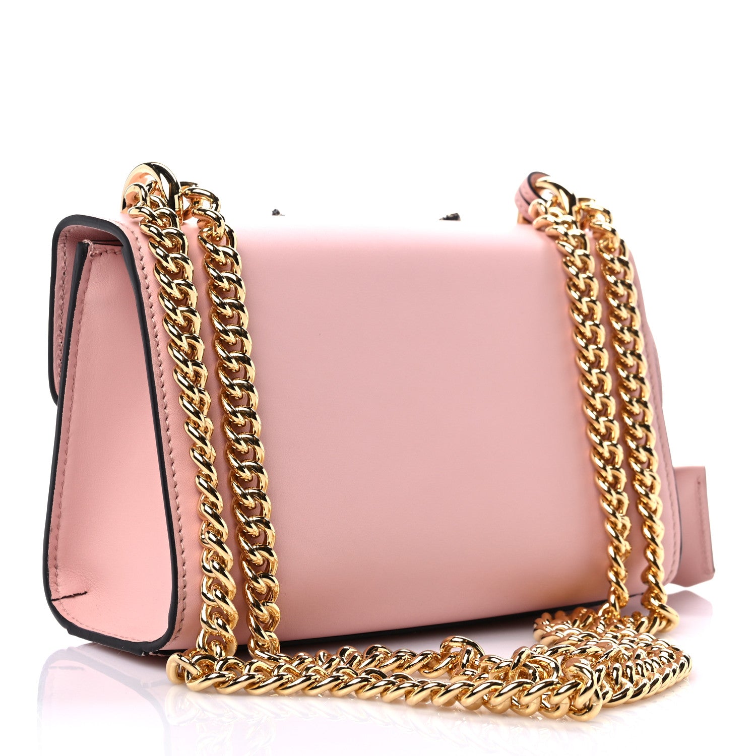 Gucci Calfskin Crystal Star Embroidered Small Padlock Shoulder Bag Perfect Pink Multicolor 3 of 10