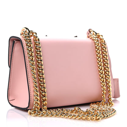 Gucci Calfskin Crystal Star Embroidered Small Padlock Shoulder Bag Perfect Pink Multicolor 3 of 10