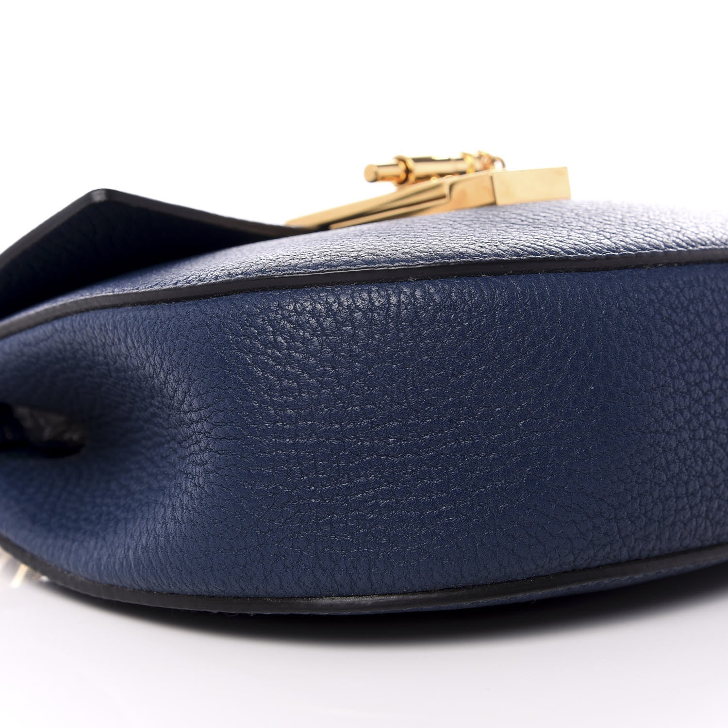 Chloe Grained Lambskin Mini Drew Shoulder Bag Royal Navy 6 of 8