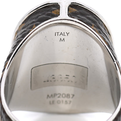 Louis Vuitton Monogram Ring M Silver 4 of 6