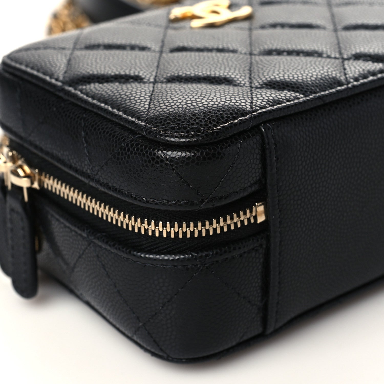 Chanel Caviar Quilted Twist Your Buttons Clutch With Chain Black 8 of 10