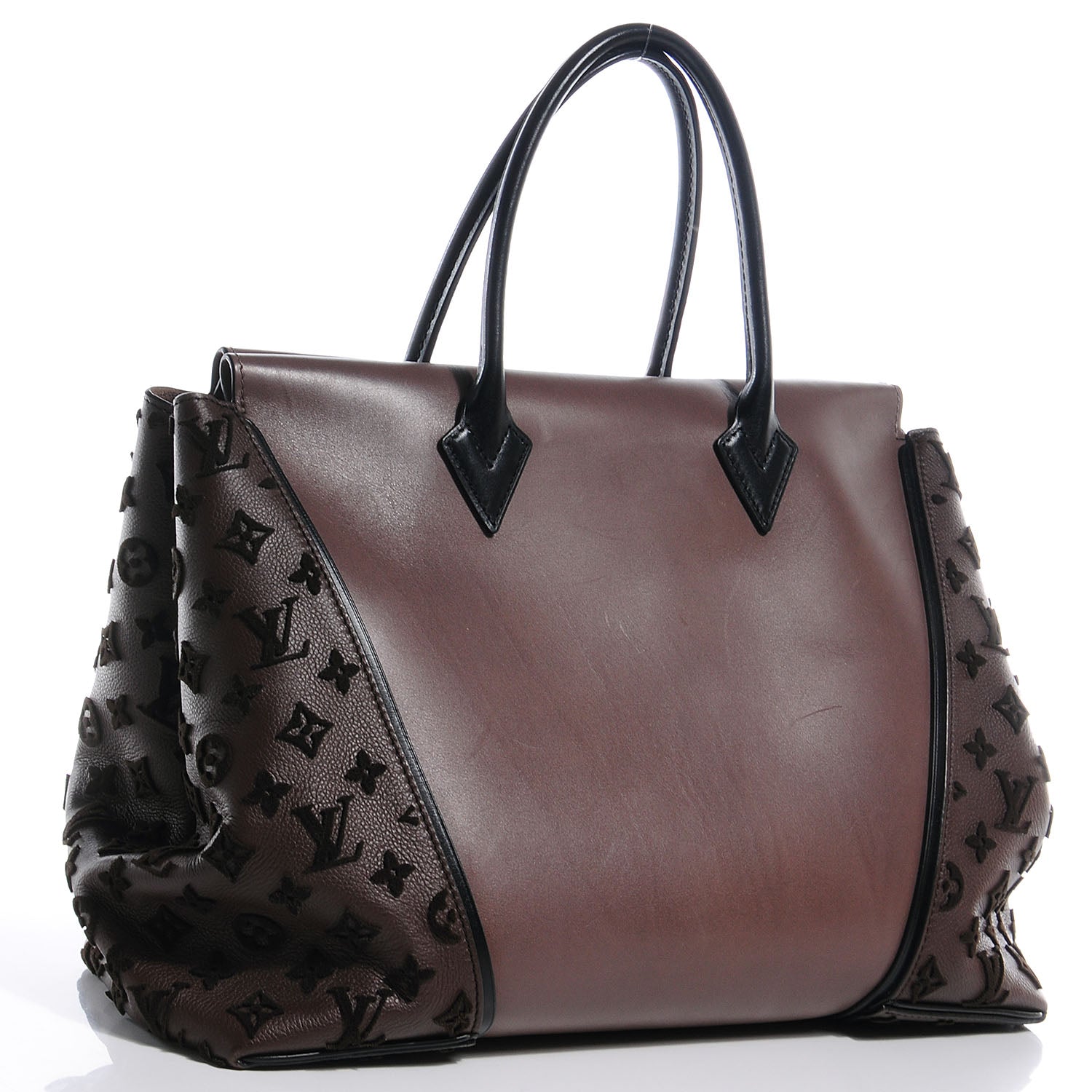 Louis Vuitton Cuir Orfevre Veau Cachemire Tote W GM Gris 3 of 8