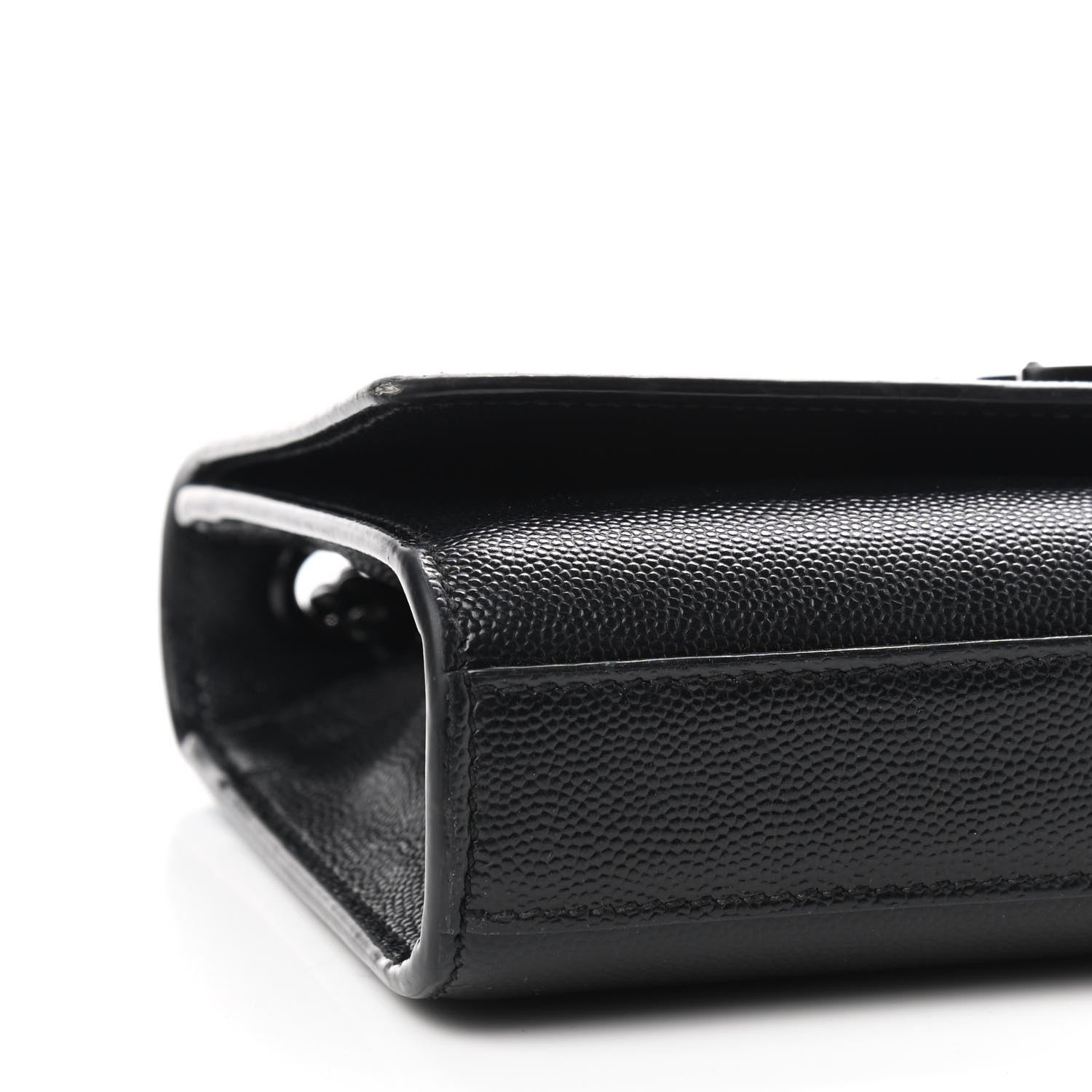 Saint Laurent Grain De Poudre Small Monogram Kate Satchel Black 5 of 9