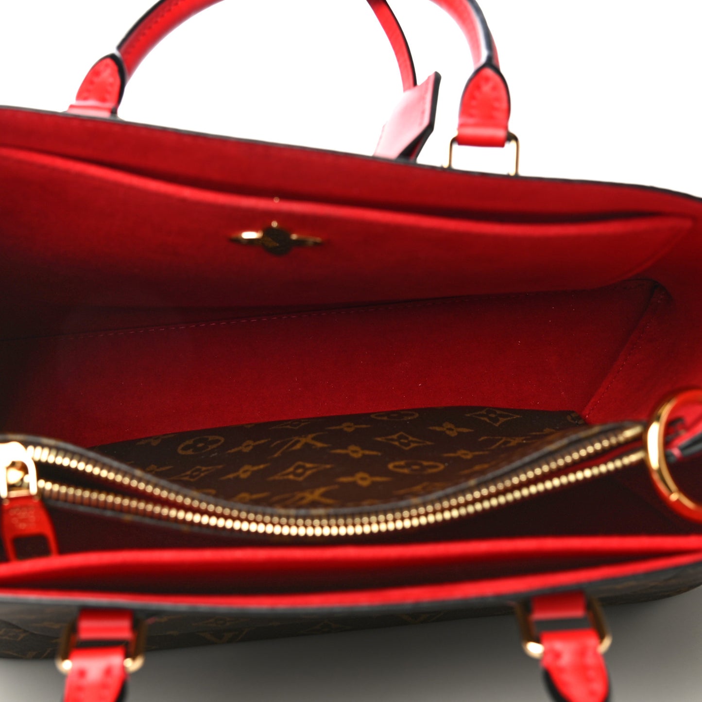 Monogram Flower Tote Coquelicot