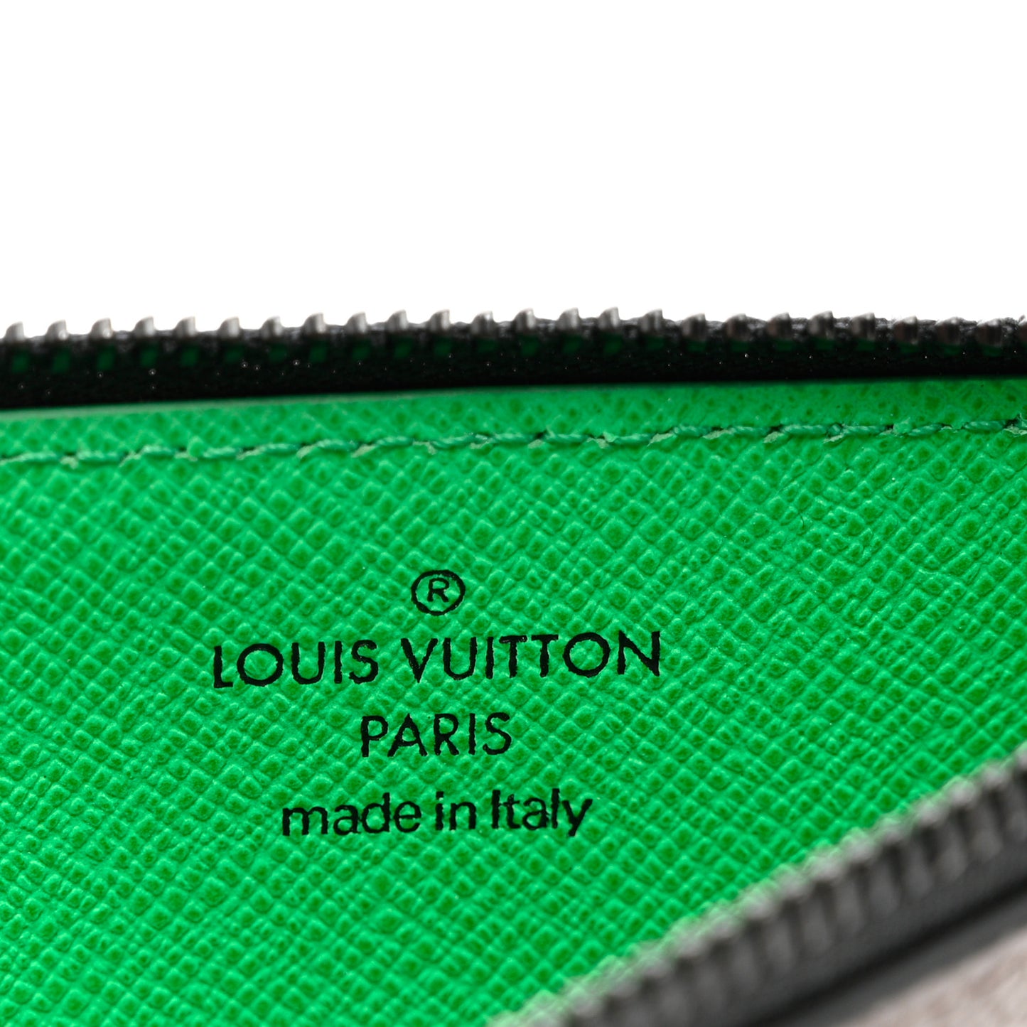 Monogram Calfskin Coin Card Holder Minty Green
