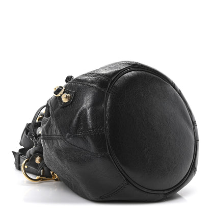 Balenciaga Agneau Giant 12 Gold Hardware Mini Pompon Black 4 of 10