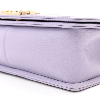 Chanel Caviar Quilted Medium Boy Flap Light Purple 10 of 12