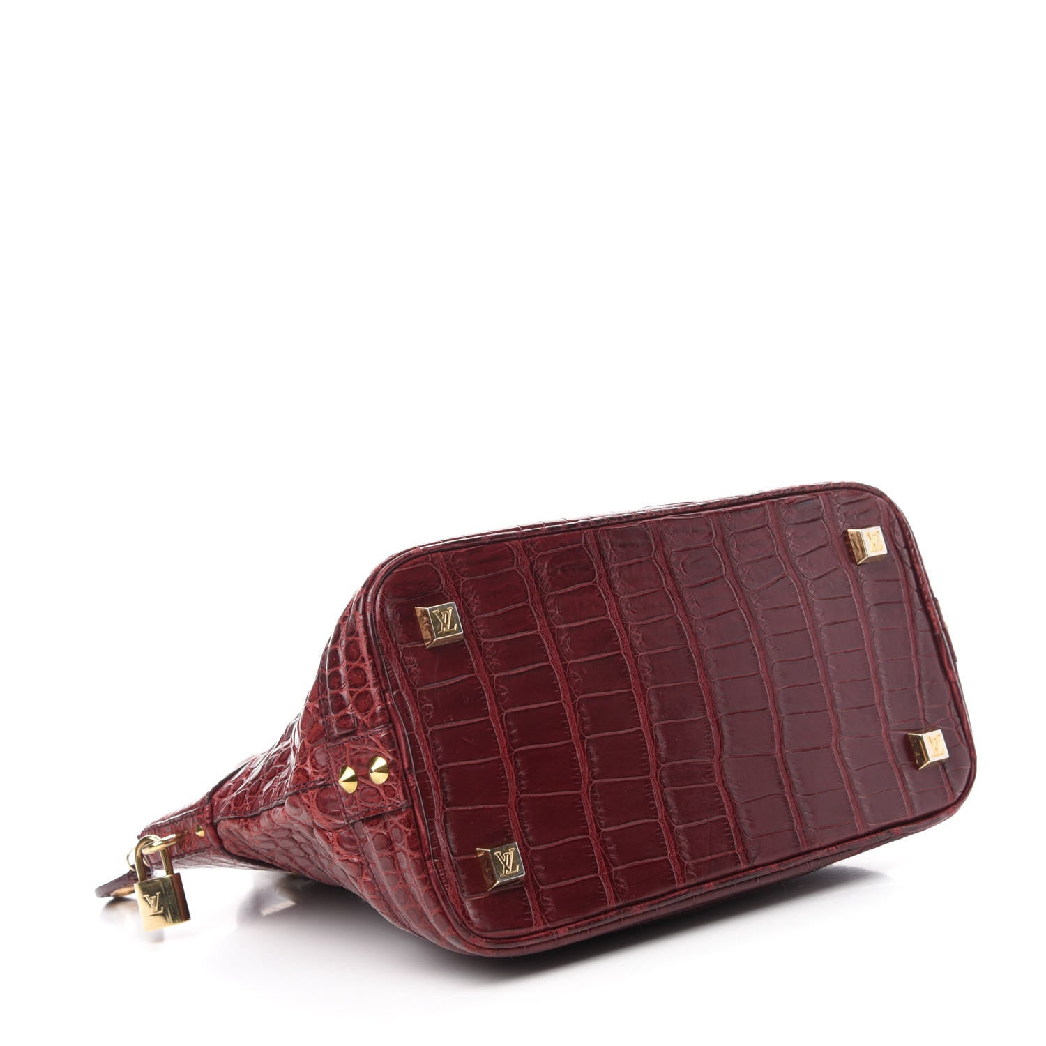 Louis Vuitton Crocodile Lockit PM Red 4 of 11