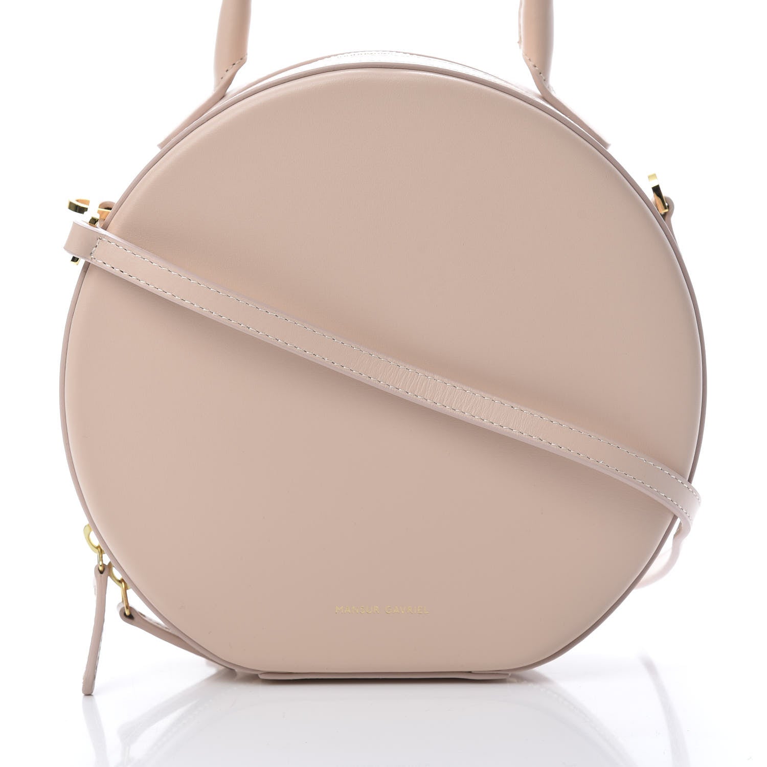 Mansur Gavriel Calfskin Circle Crossbody Bag Rosa 7 of 10