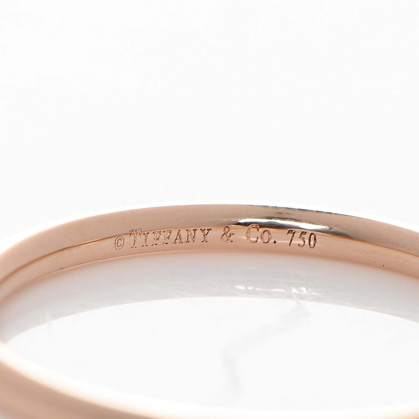 18K Rose Gold Classic Wedding Band Ring 56 7.5