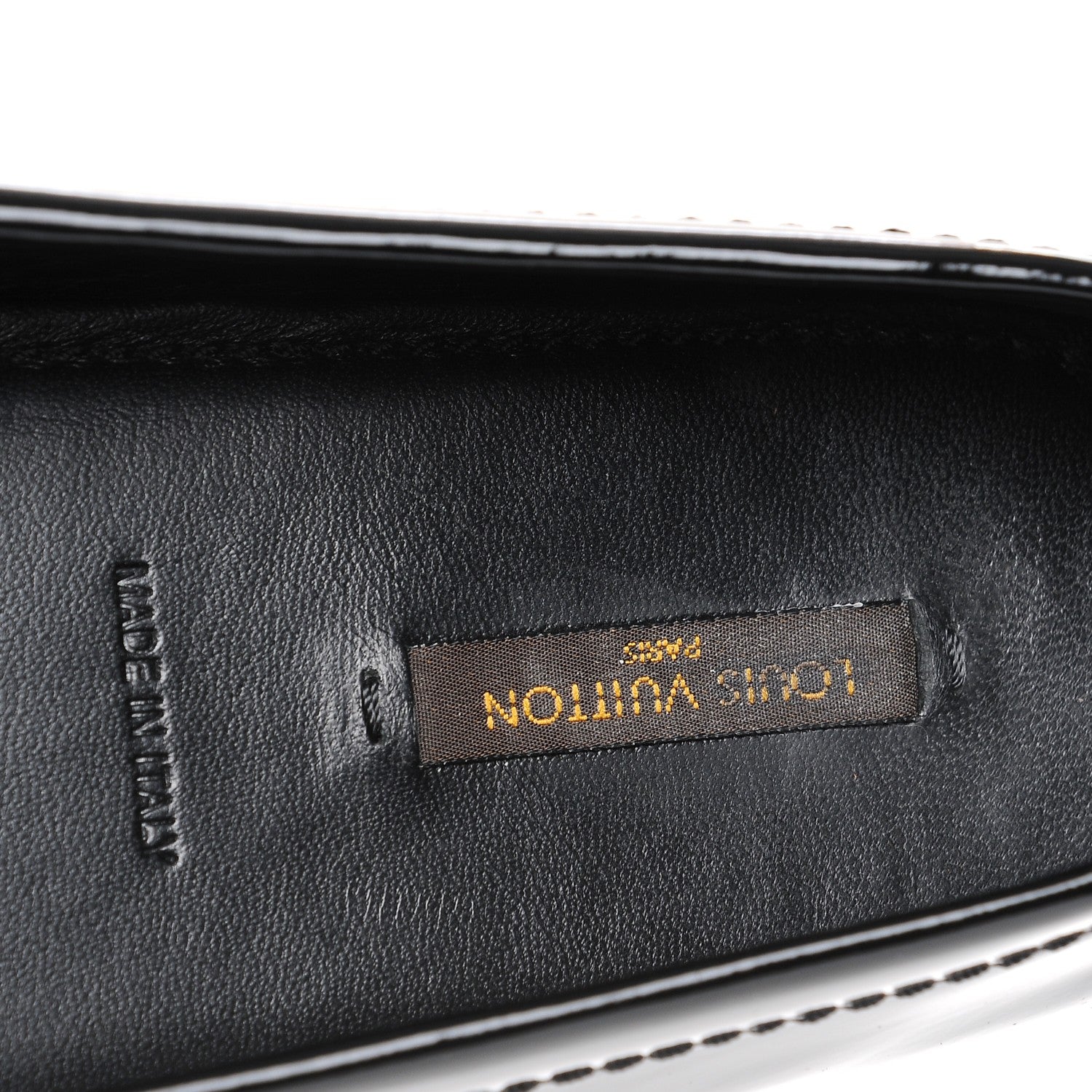 Louis Vuitton Patent Calfskin Oxford Loafers 40 Black 7 of 9