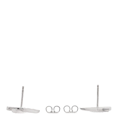 Tiffany 18K White Gold Diamond Paloma Picasso X Graffiti Earrings 3 of 4