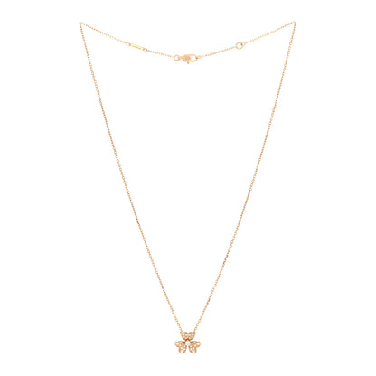 Van Cleef & Arpels 18K Yellow Gold Diamond Mini Frivole Pendant Pave Necklace 3 of 5
