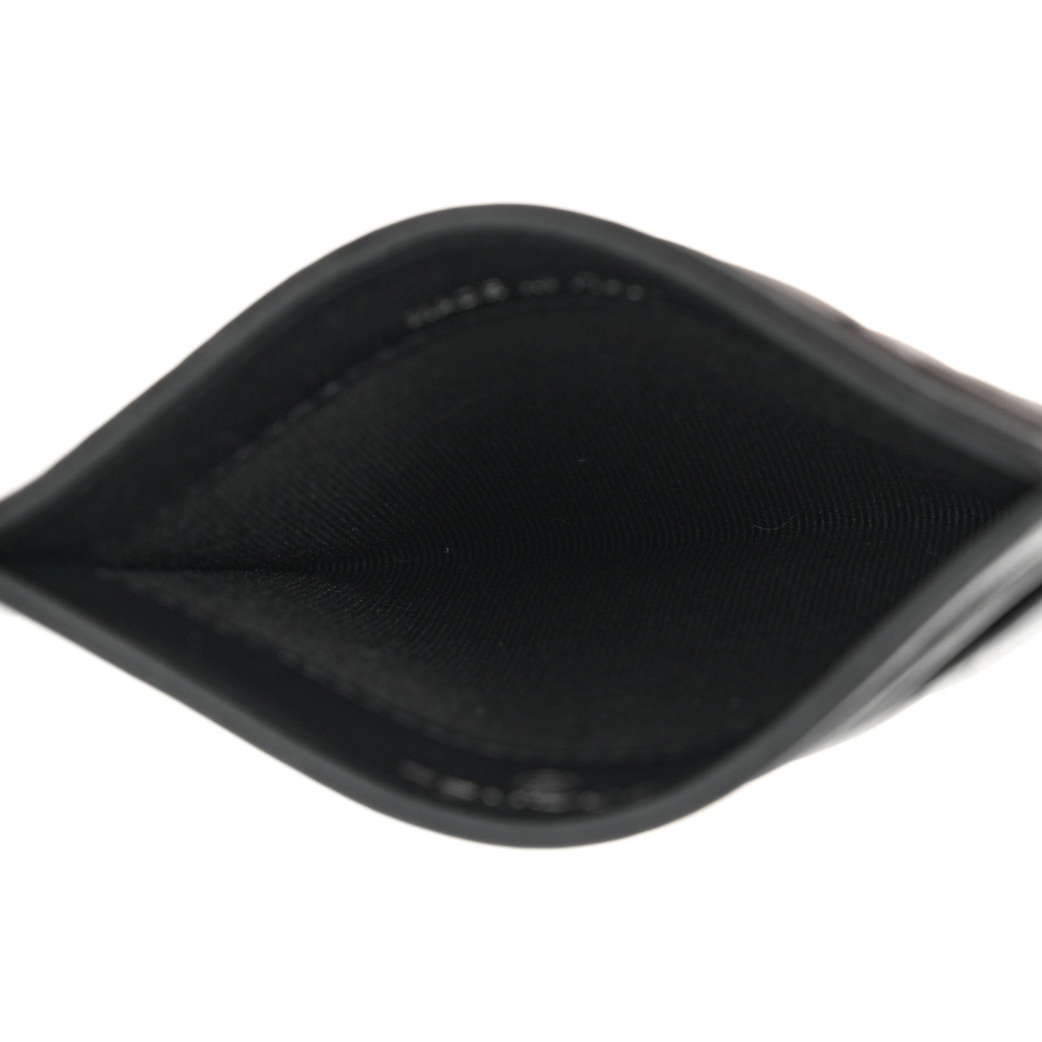 Chanel Pearly Lambskin Quilted Card Holder So Black 5 of 9