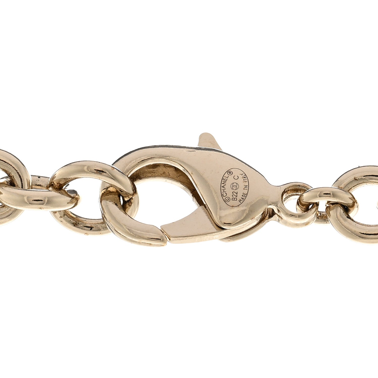 Chanel Metal CC Heart Locket Necklace Gold 5 of 6