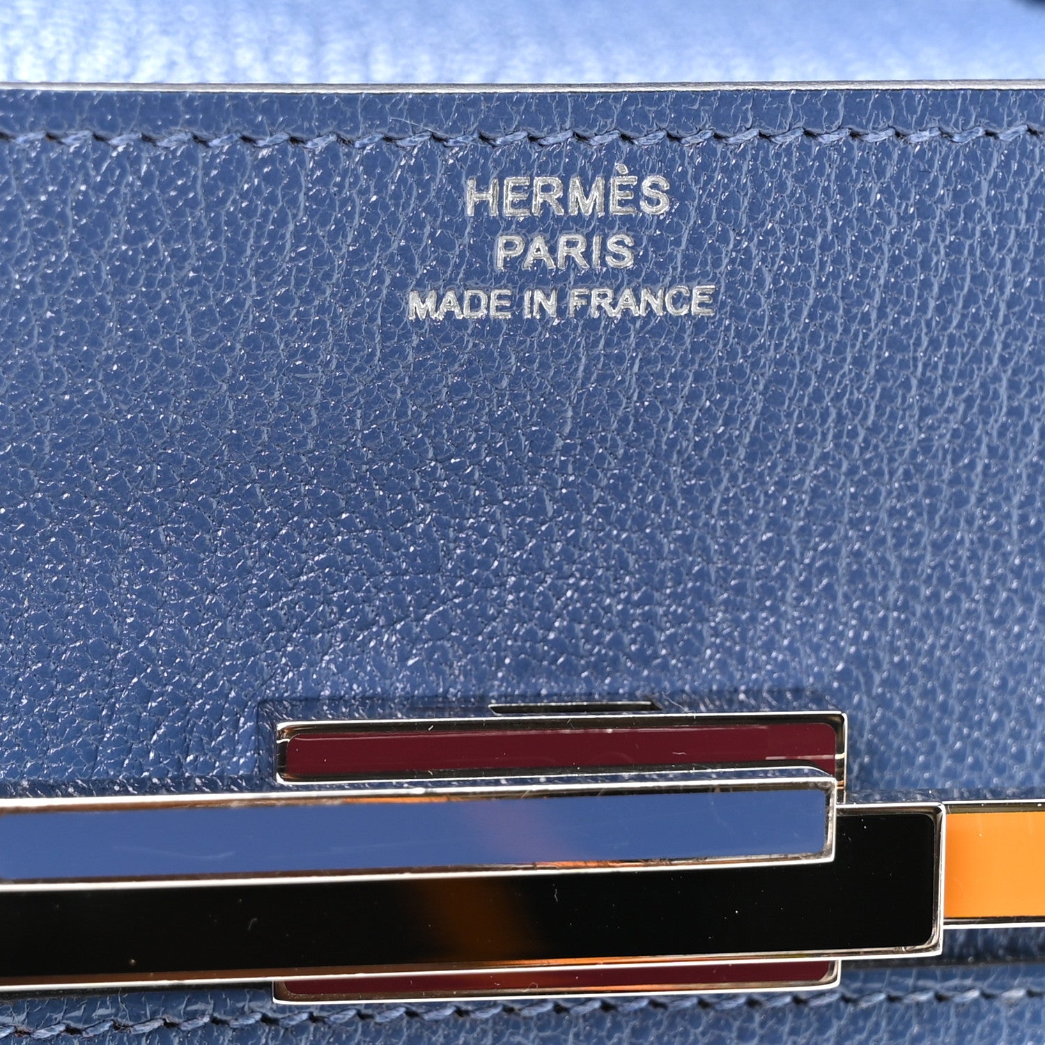 Hermes Chevre Mysore Mini Cinhetic Wallet Bleu Brighton 6 of 10