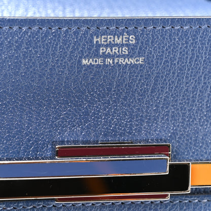 Hermes Chevre Mysore Mini Cinhetic Wallet Bleu Brighton 6 of 10