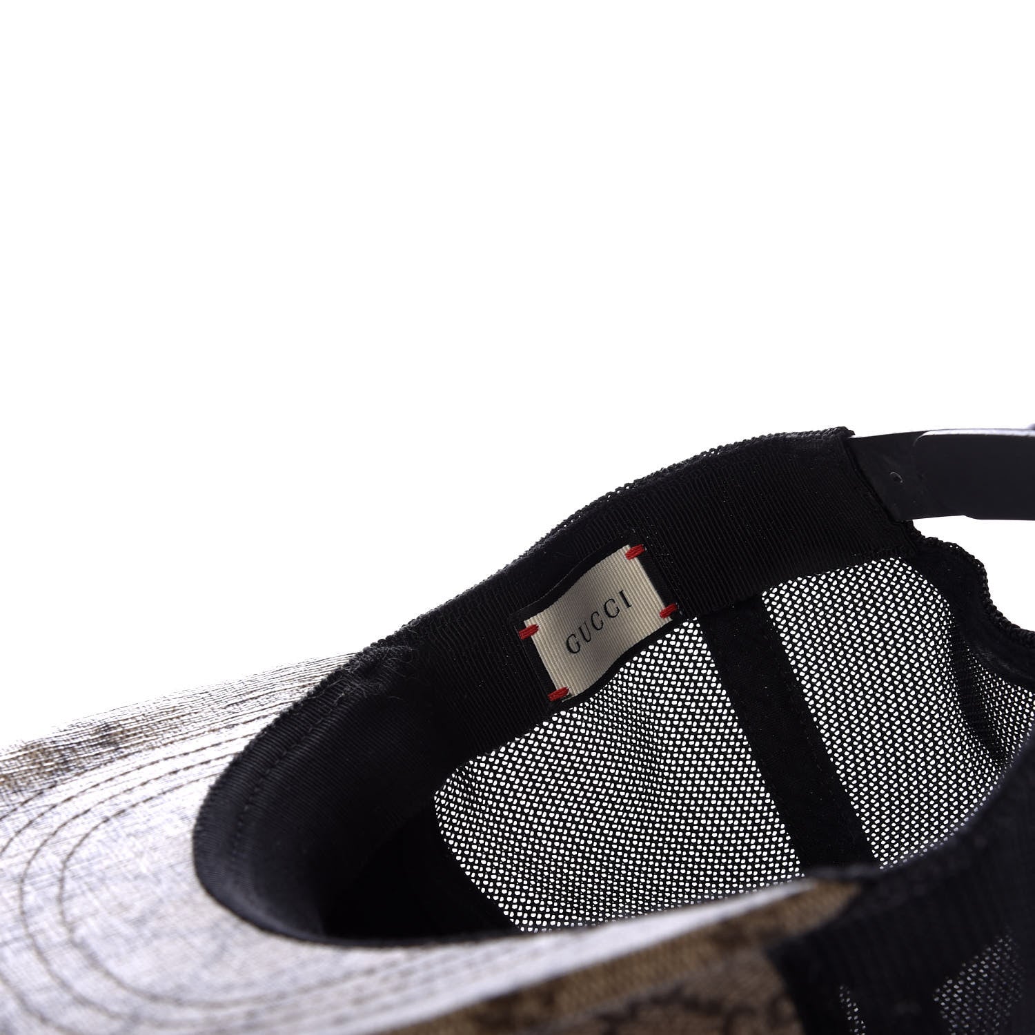 Gucci GG Supreme Monogram Bosco Patch Baseball Hat 56 Beige Malva 8 of 8
