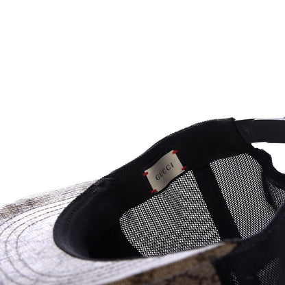 Gucci GG Supreme Monogram Bosco Patch Baseball Hat 56 Beige Malva 8 of 8