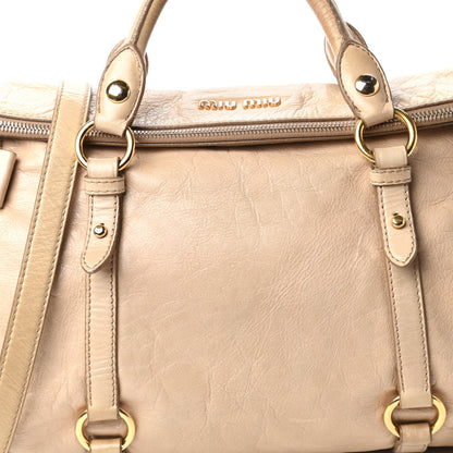 Miu Miu Vitello Lux Medium Bow Bag Cammeo 11 of 14