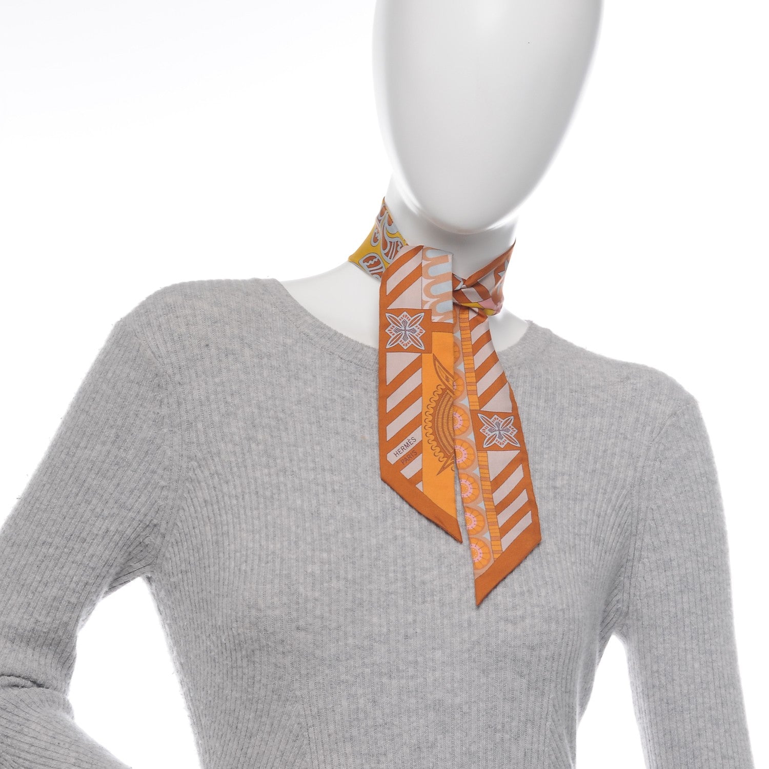 Hermes Silk Geometrie Cretoise Silk Twilly 2 of 5