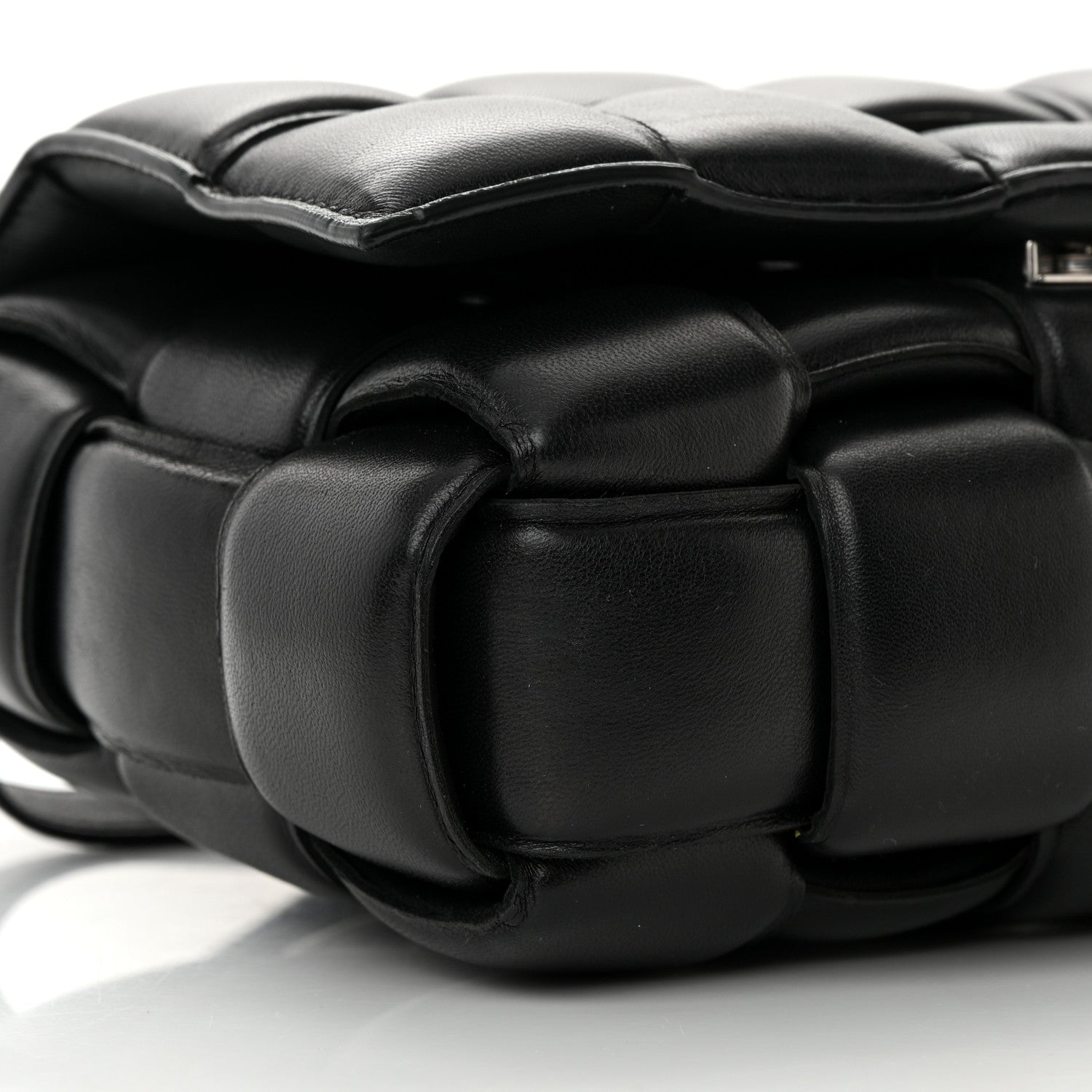 Bottega Veneta Nappa Maxi Intreccio Padded Cassette Crossbody Bag Black 9 of 20