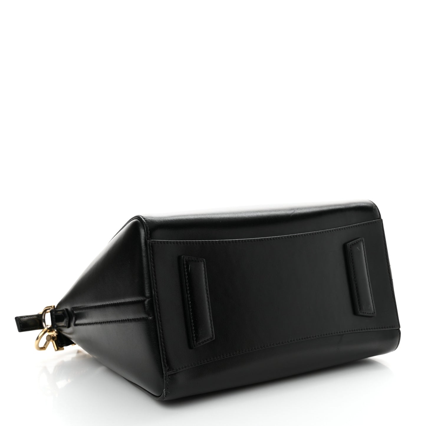 Shiny Lord Calfskin Small Antigona Black
