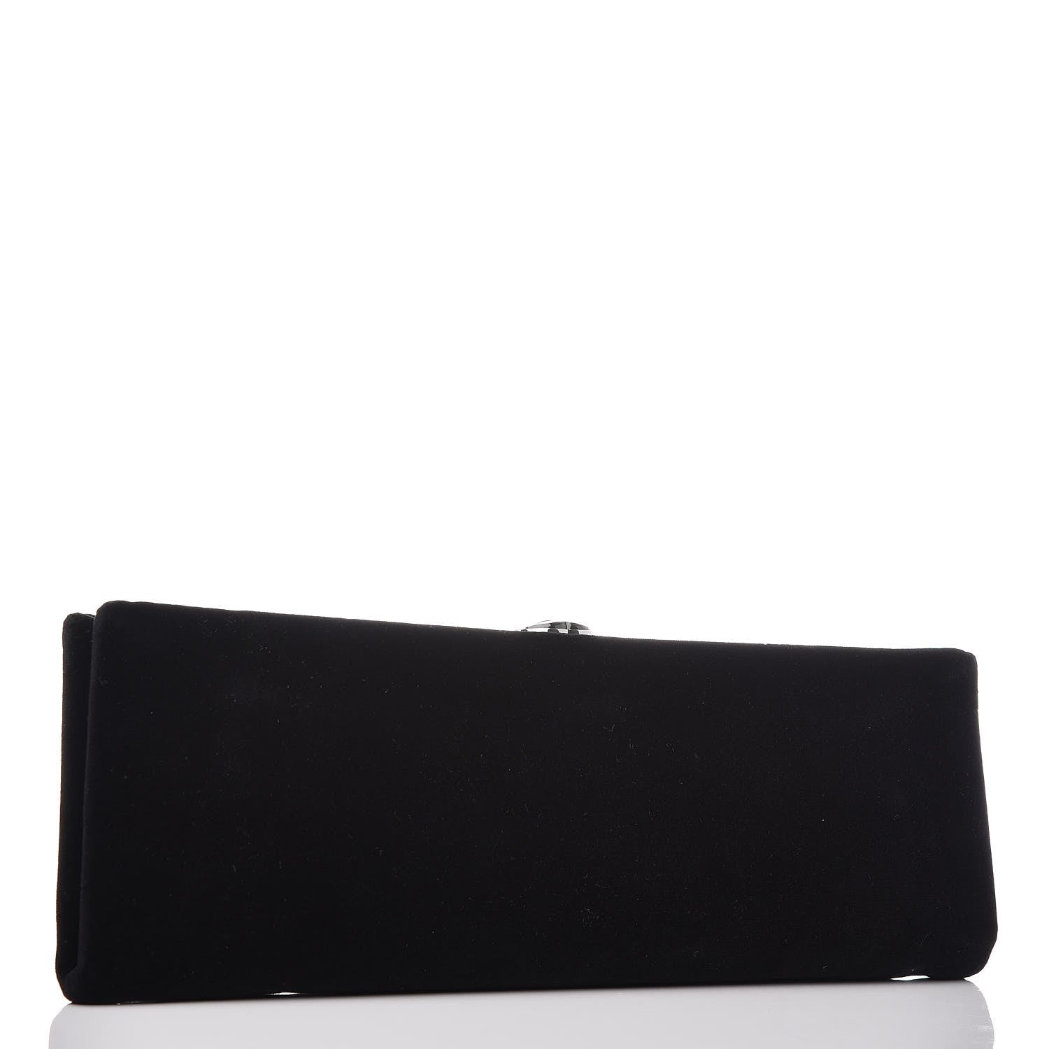 Chanel Velvet Embellished Minaudiere Butterfly Clutch Black 3 of 7