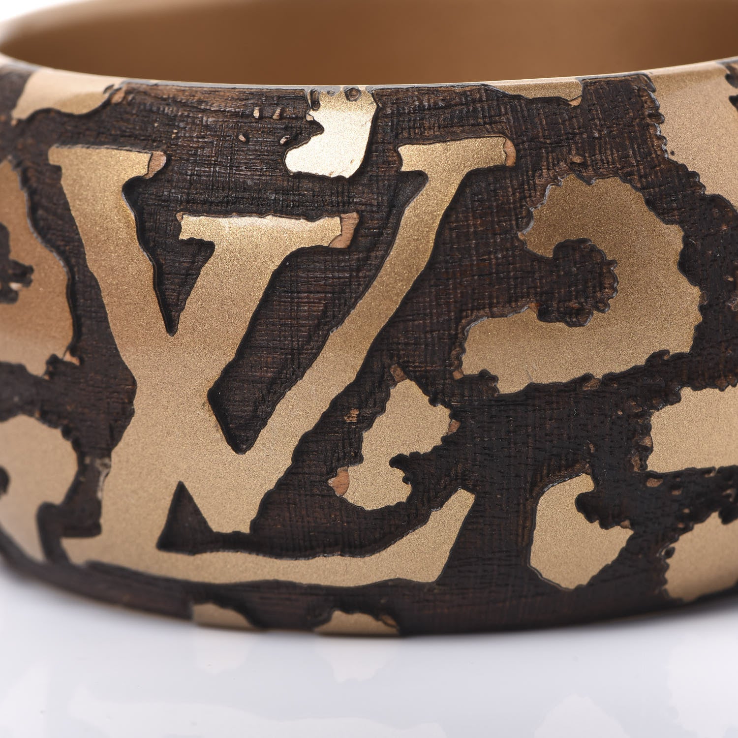 Louis Vuitton Leomonogram Wide Bracelet Gold 5 of 5