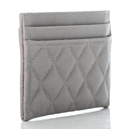 Chanel Caviar Quilted Boy Card Holder Grey 3 of 8