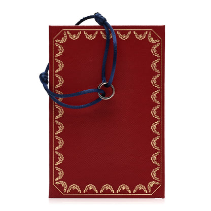 Cartier 18K White Gold Ceramic Trinity Adjustable Cord Bracelet Blue 4 of 4