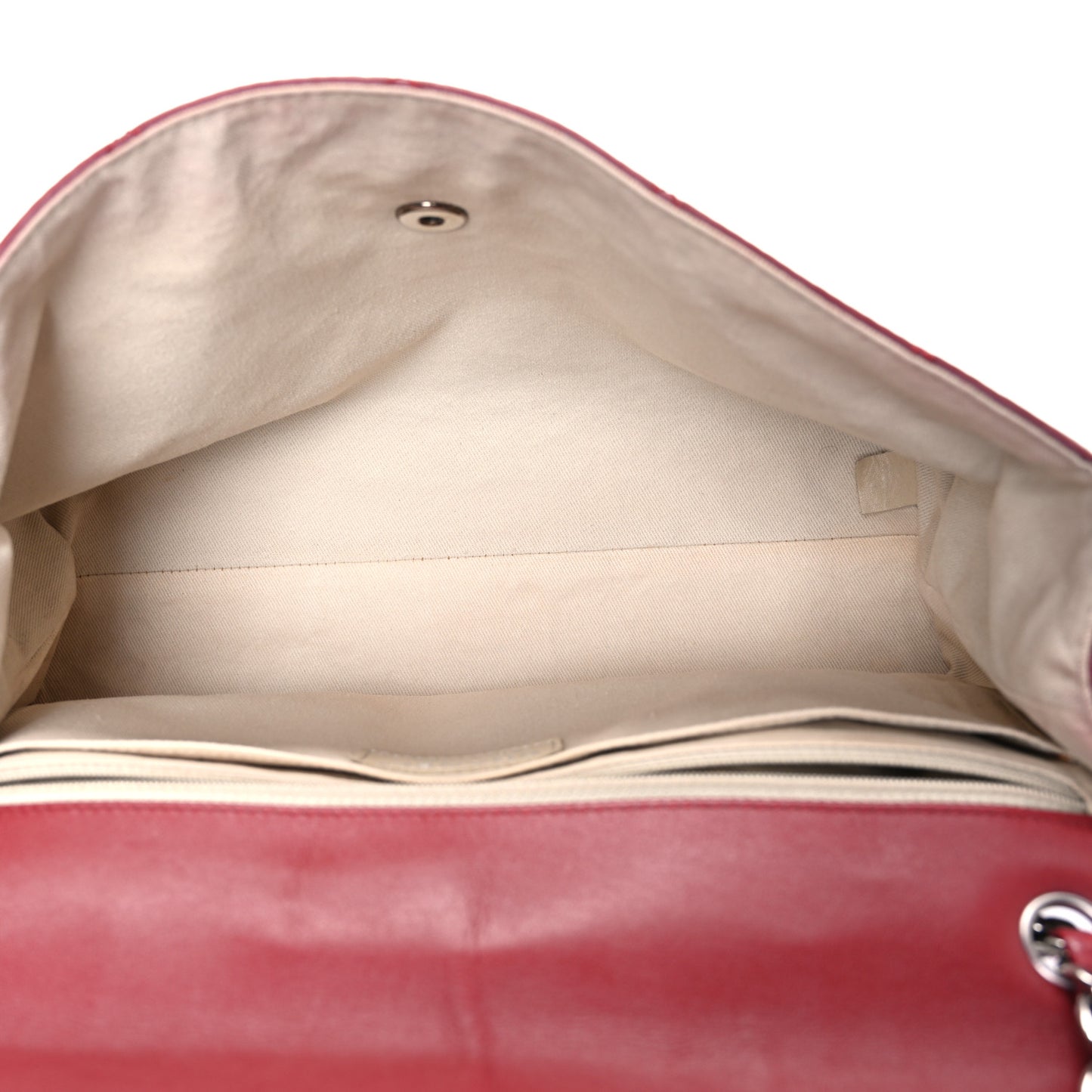 Calfskin Quilted In the Business Flap Bag Red