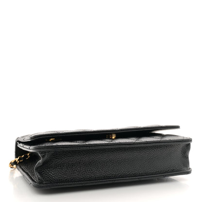 Chanel Caviar Quilted Wallet on Chain WOC Black 4 of 11