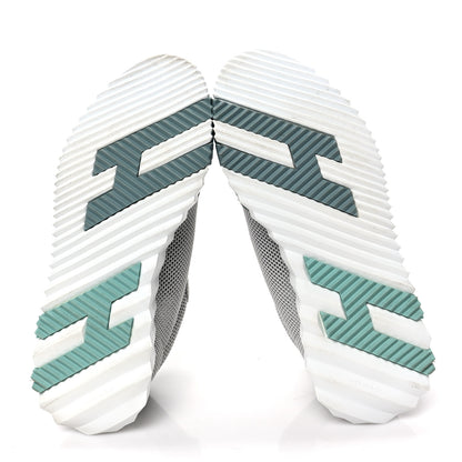 Hermes Air Mesh Suede Goatskin Bouncing Sneakers 39 Vert D'eau 5 of 8