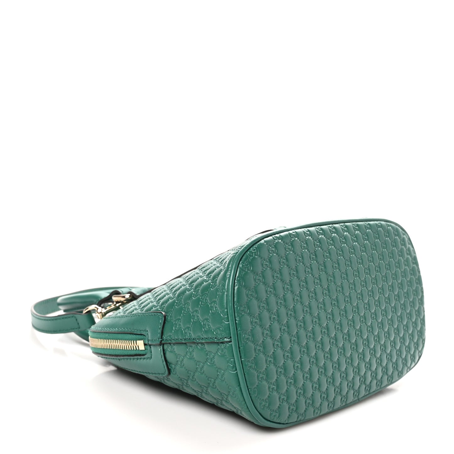 Soft Microguccissima Mini Dome Bag Emerald