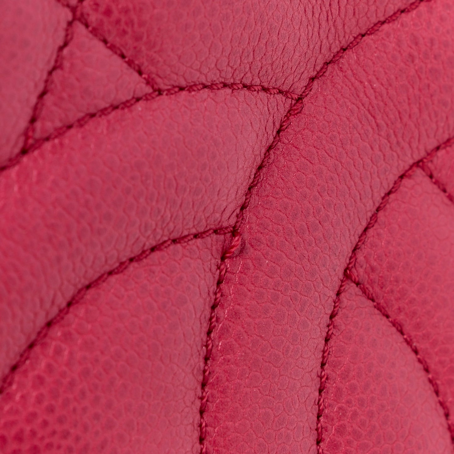 Soft Caviar Quilted CC Timeless Tote Red